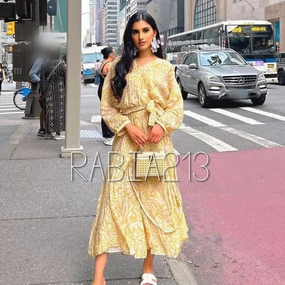 ZARA PRINTED FLOWY SKIRT - Picture 3 of 5